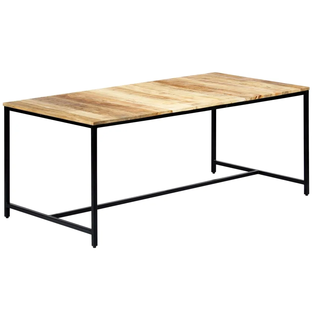 vidaXL Tavolo da Pranzo 180x90x75 cm in Legno Massello di Mango Grezzo