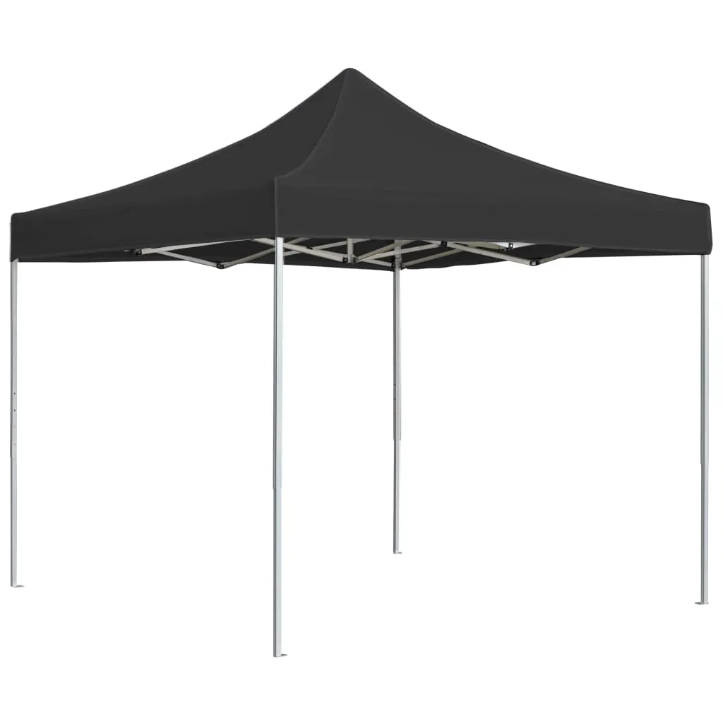 vidaXL Gazebo Professionale Pieghevole in Alluminio 3x3 m Antracite