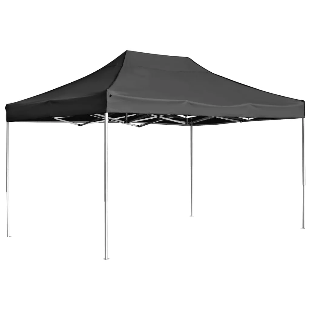 vidaXL Gazebo Professionale Pieghevole Alluminio 4,5x3 m Antracite