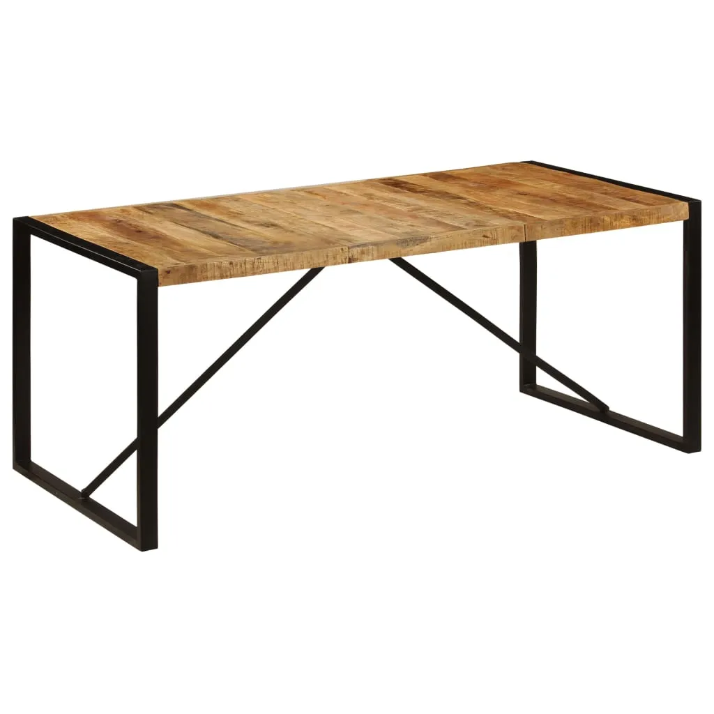 vidaXL Tavolo da Pranzo 180x90x75 cm in Legno Massello di Mango