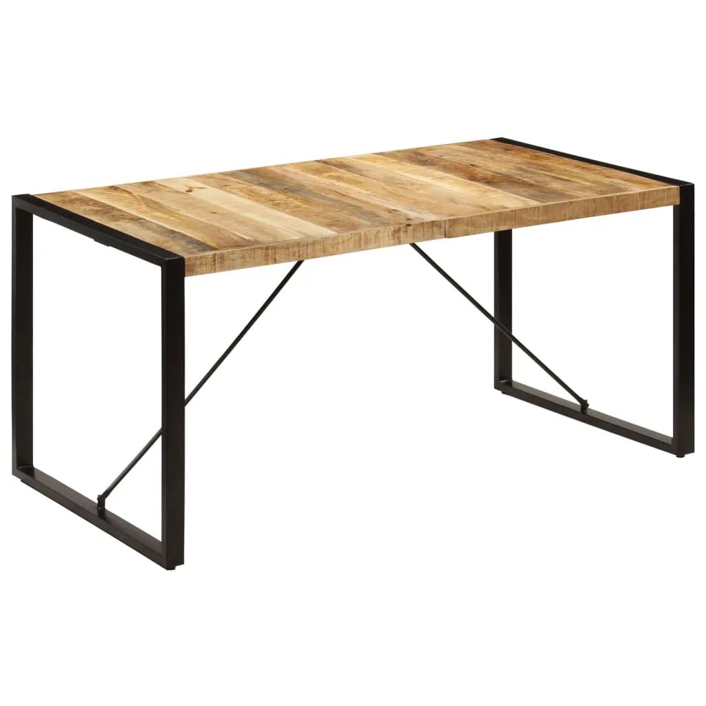 vidaXL Tavolo da Pranzo 160x80x75 cm in Legno Massello di Mango