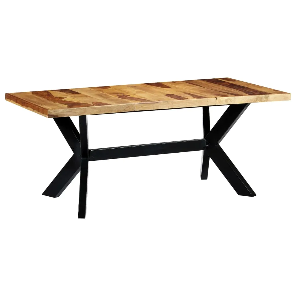 vidaXL Tavolo da Pranzo 180x90x75cm in Legno Massello di Sheesham