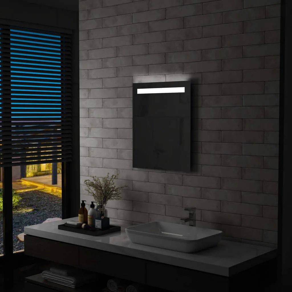 vidaXL Specchio da Parete a LED per Bagno 50x60 cm