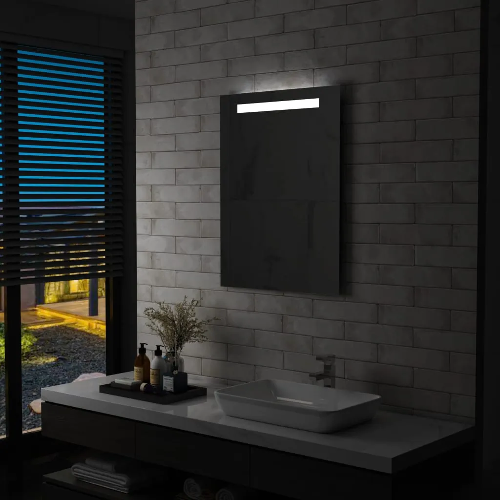 vidaXL Specchio da Parete a LED per Bagno 60x80 cm