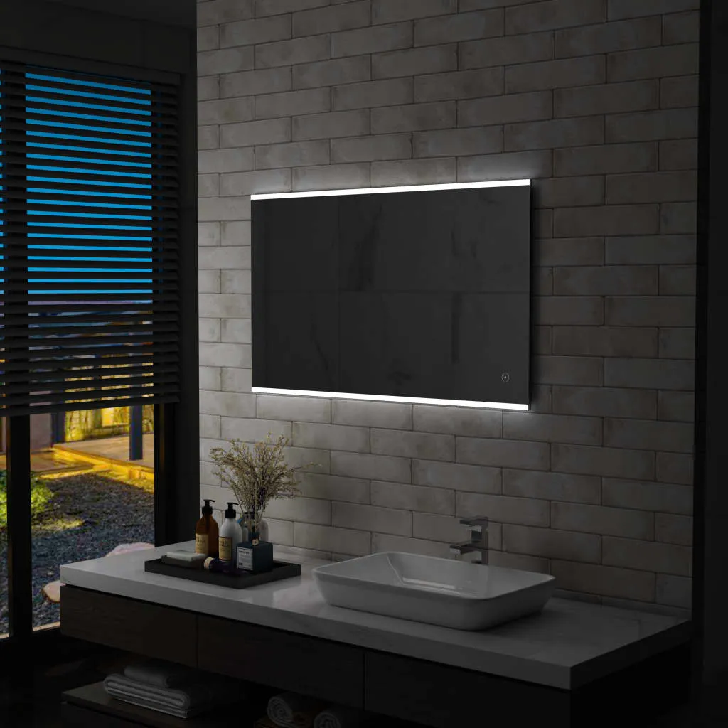 vidaXL Specchio LED da Bagno con Sensore Tattile 100x60 cm