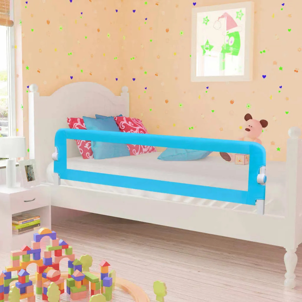 vidaXL Sponde Letto per la Sicurezza dei Bambini 2 pz Blu 150x42 cm