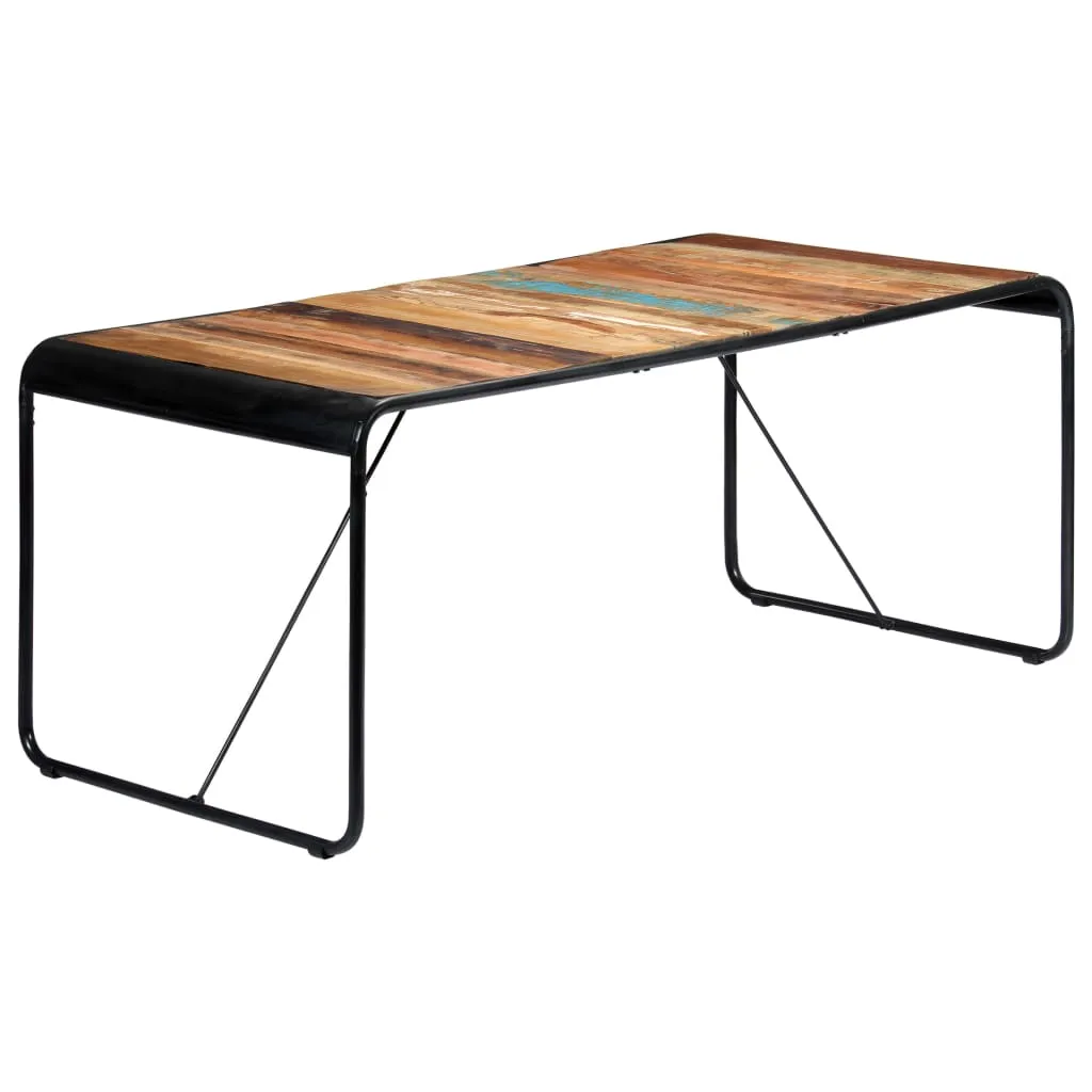 vidaXL Tavolo da Pranzo 180x90x76 cm in Legno Massello di Recupero