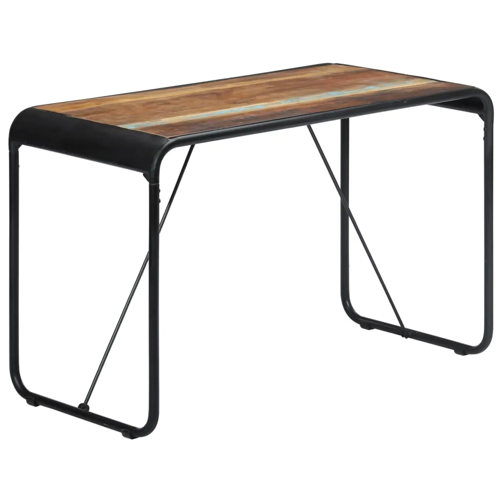 vidaXL Tavolo da Pranzo 118x60x76 cm in Legno Massello di Recupero