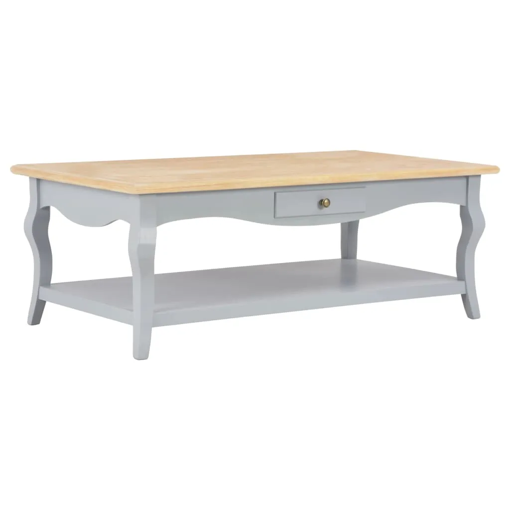 280012 vidaXL Coffee Table Grey 110x60x40 cm MDF