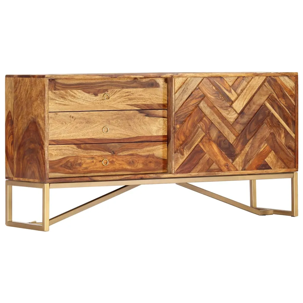 vidaXL Credenza 118x30x60 cm in Legno Massello di Sheesham