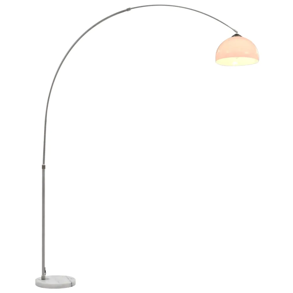 vidaXL Lampada ad Arco 60 W Argento E27 200 cm