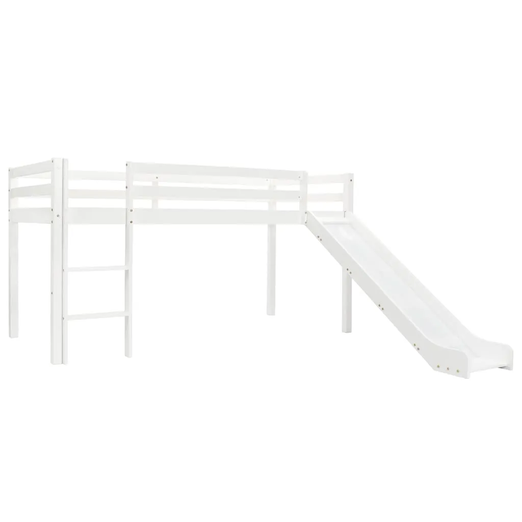 vidaXL Letto a Castello per Bambini Scivolo e Scala in Pino 97x208cm