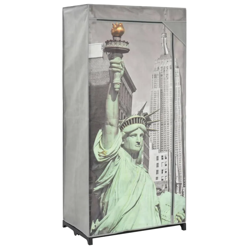 vidaXL Armadio New York 75x45x160 cm in Tessuto