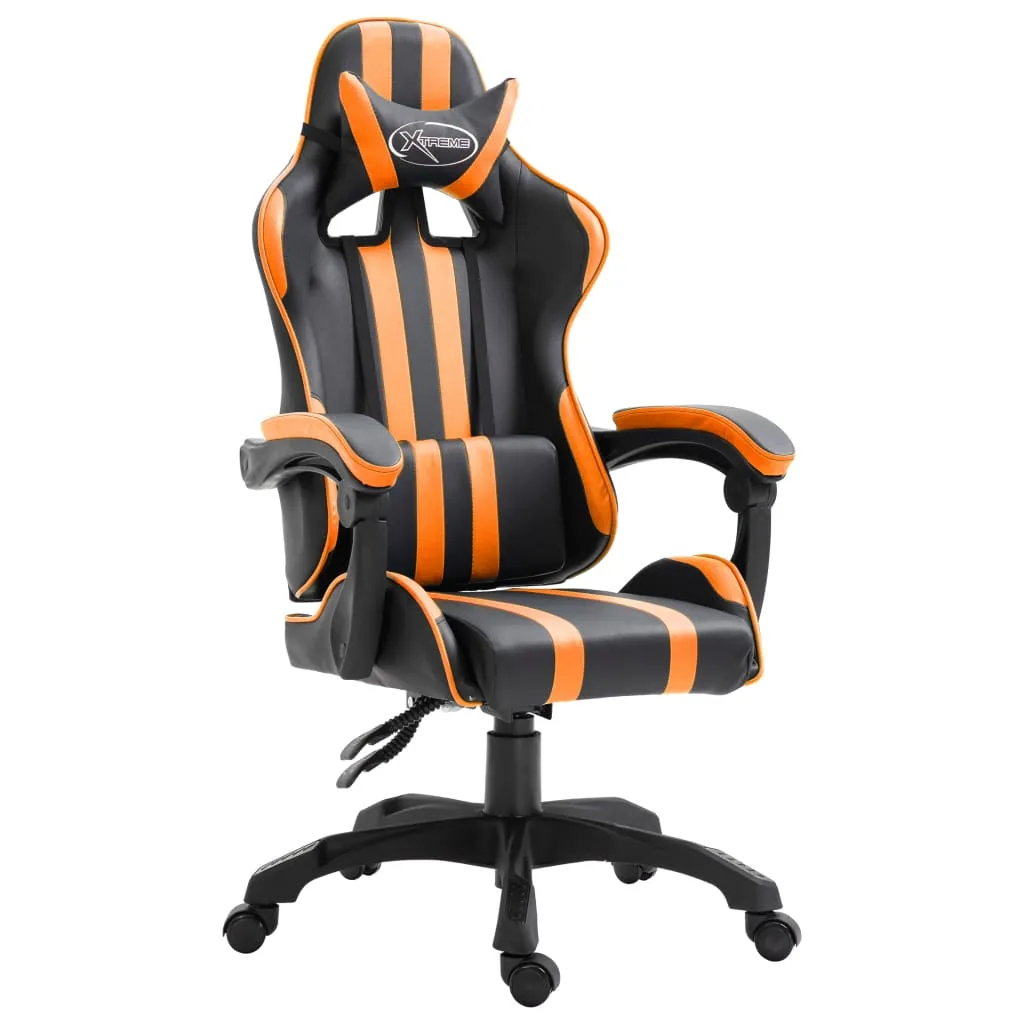 vidaXL Sedia da Gaming Arancione in Similpelle