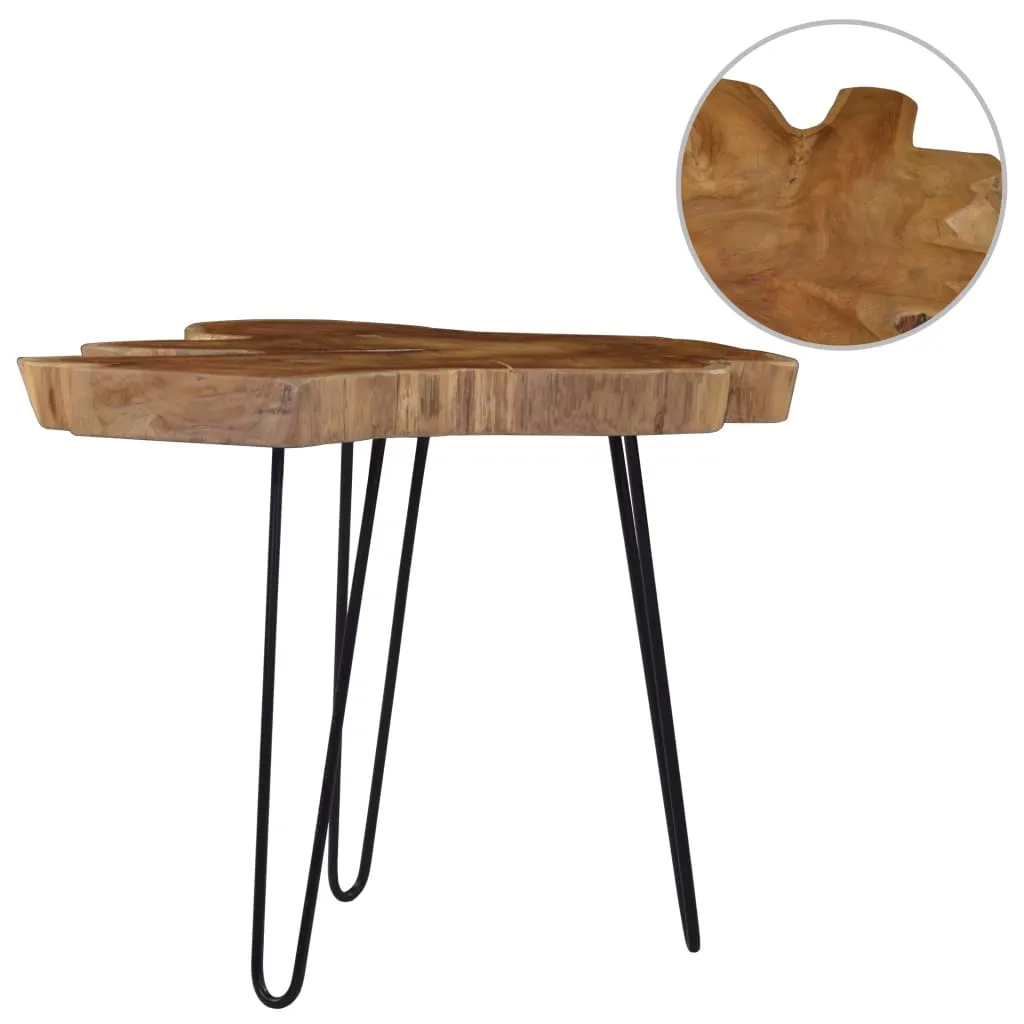 vidaXL Tavolino da Caffè (60-70)x45 cm in Legno di Teak