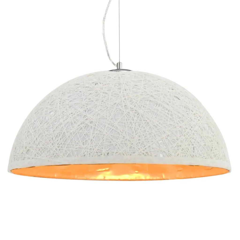 vidaXL Lampadario da Soffitto Bianco e Oro Ø50 cm E27