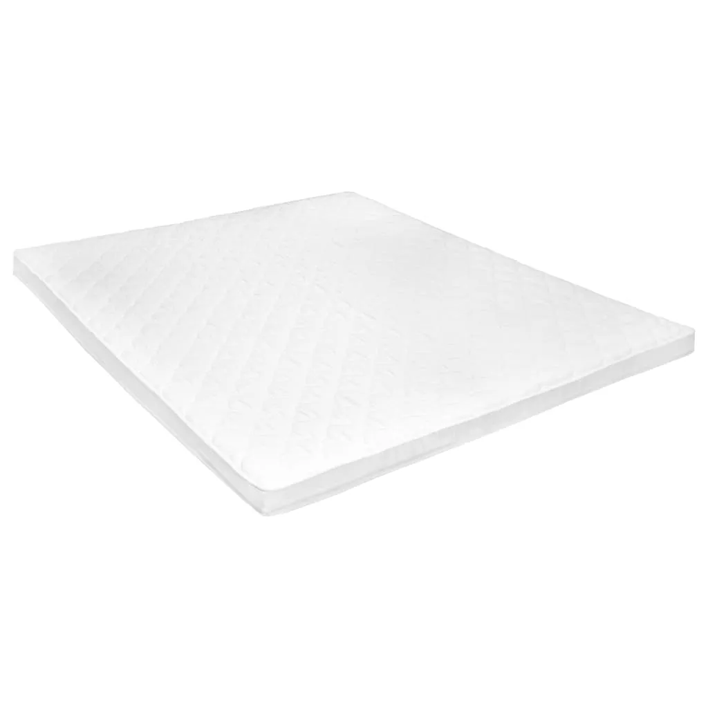 vidaXL Coprimaterasso 160x200cm Schiuma a Freddo Superficie a Onde 6cm