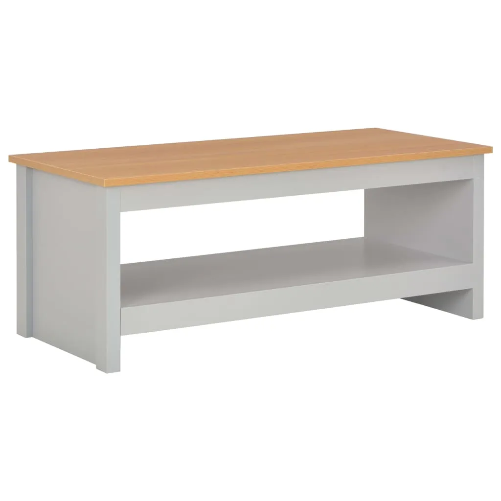 vidaXL Tavolino da Salotto Grigio 105x47x42 cm