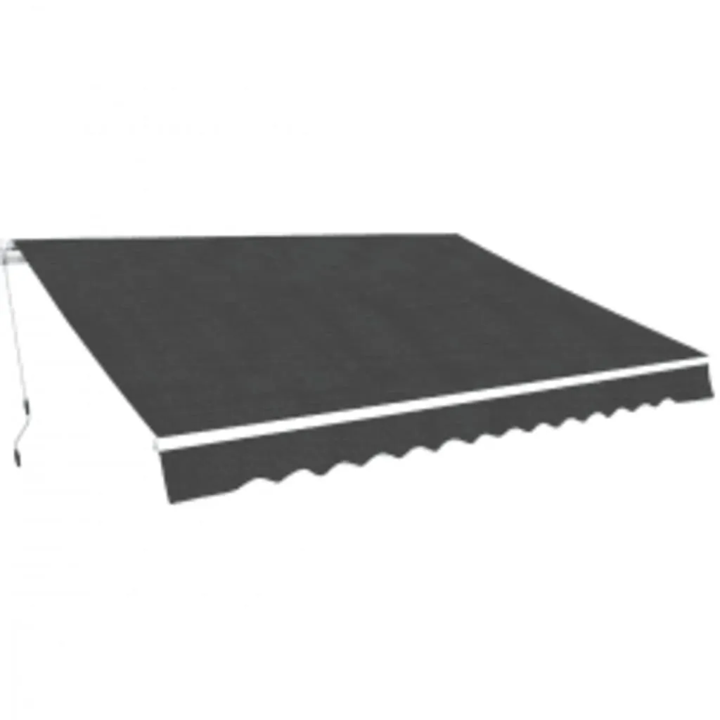 vidaXL Tenda da Sole Pieghevole Manuale 600 cm Antracite