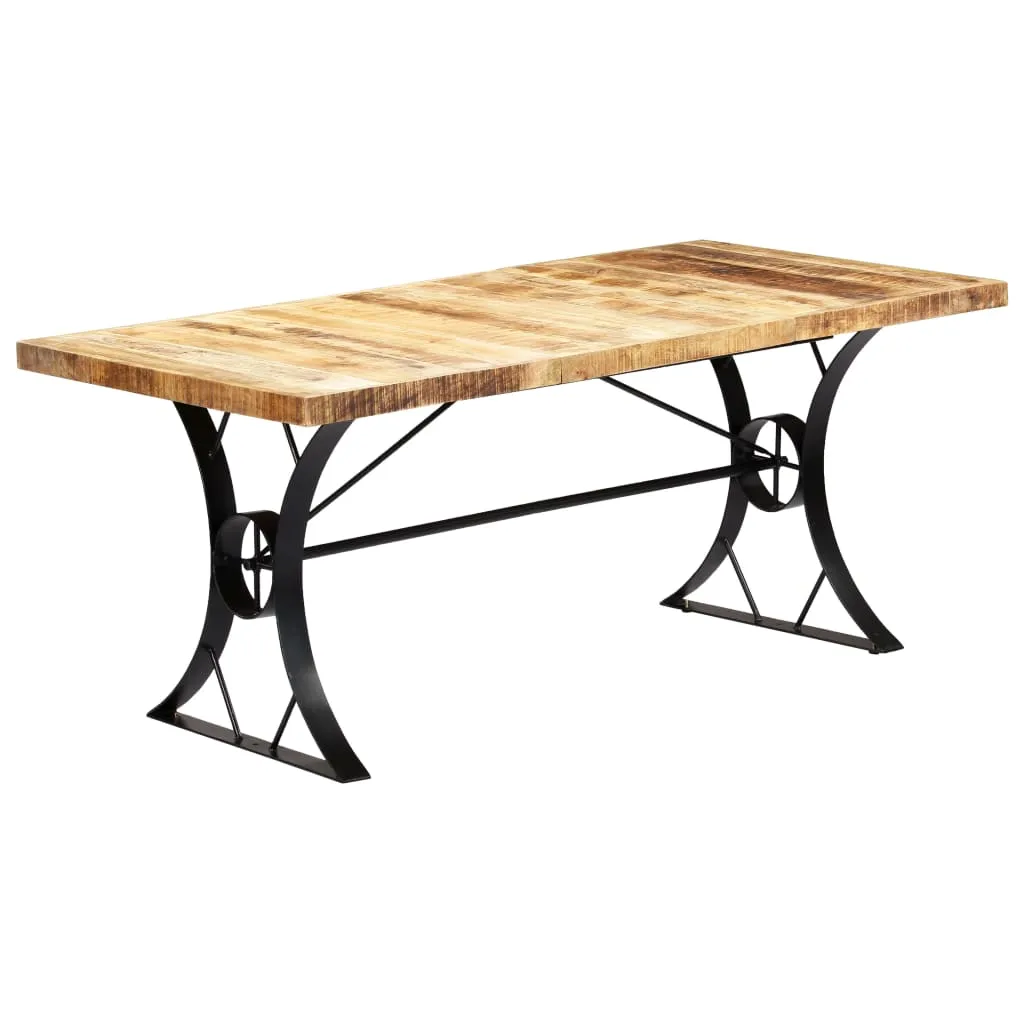 vidaXL Tavolo da Pranzo 180x90x76 cm in Legno Massello di Mango