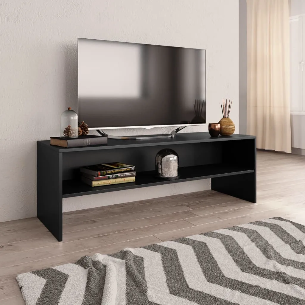 vidaXL Mobile Porta TV Nero 120x40x40 cm in Legno Multistrato