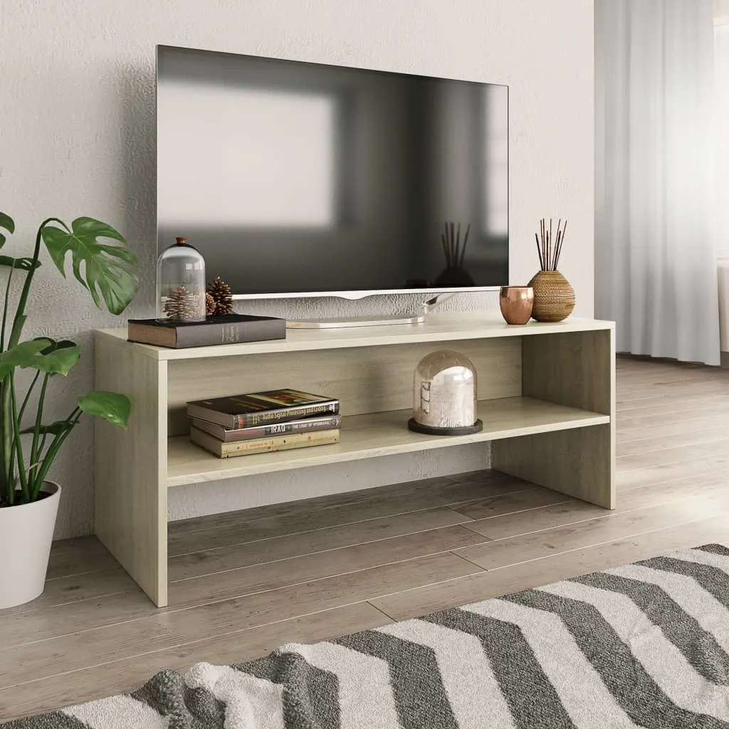 vidaXL Mobile Porta TV Rovere Sonoma 100x40x40 cm in Legno Multistrato