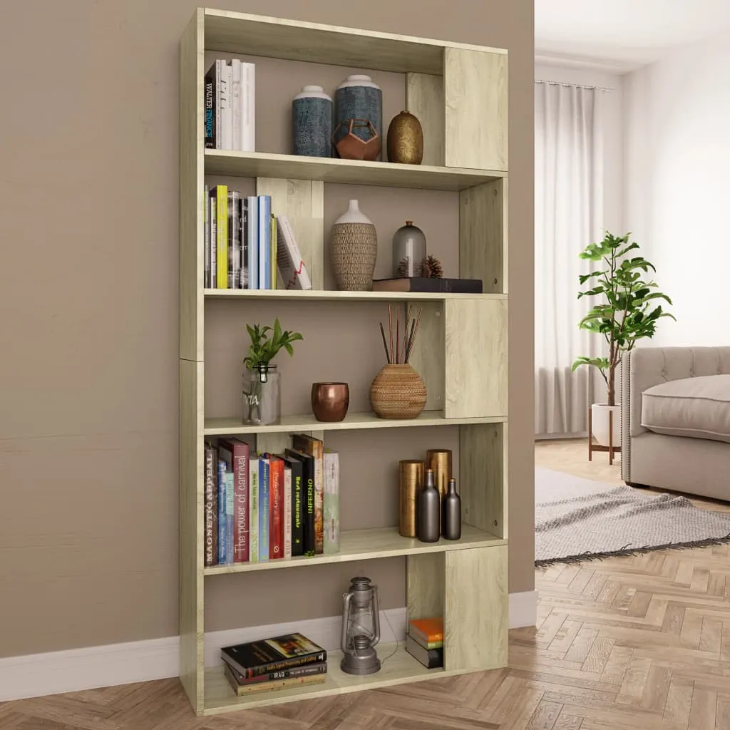 vidaXL Libreria/Divisorio Rovere Sonoma 80x24x159 cm Legno Multistrato