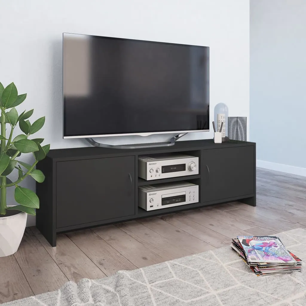 vidaXL Mobile Porta TV Grigio 120x30x37,5 cm in Legno Multistrato