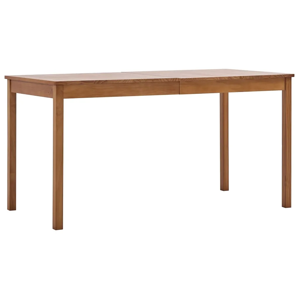 vidaXL Tavolo da Pranzo Marrone Miele 140x70x73 cm in Legno di Pino