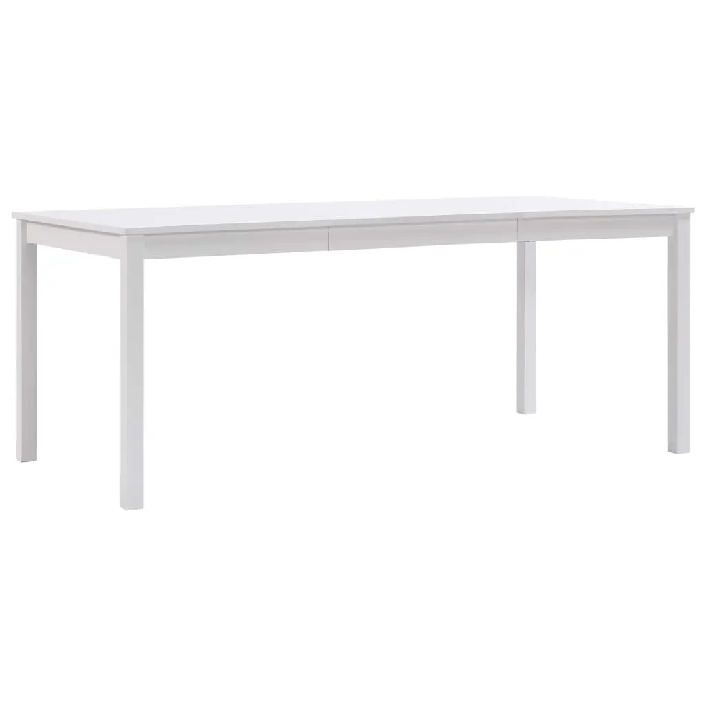 vidaXL Tavolo da Pranzo Bianco 180x90x73 cm in Legno di Pino