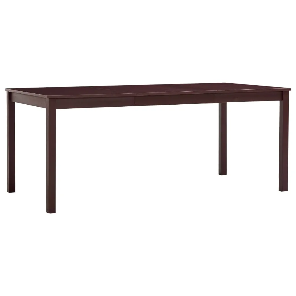 vidaXL Tavolo da Pranzo Marrone Scuro 180x90x73 cm in Legno di Pino