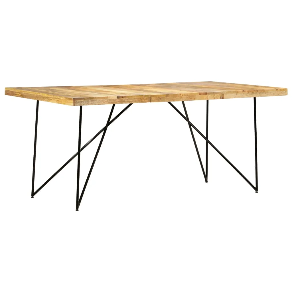 vidaXL Tavolo da Pranzo 180x90x76 cm in Legno Massello di Mango