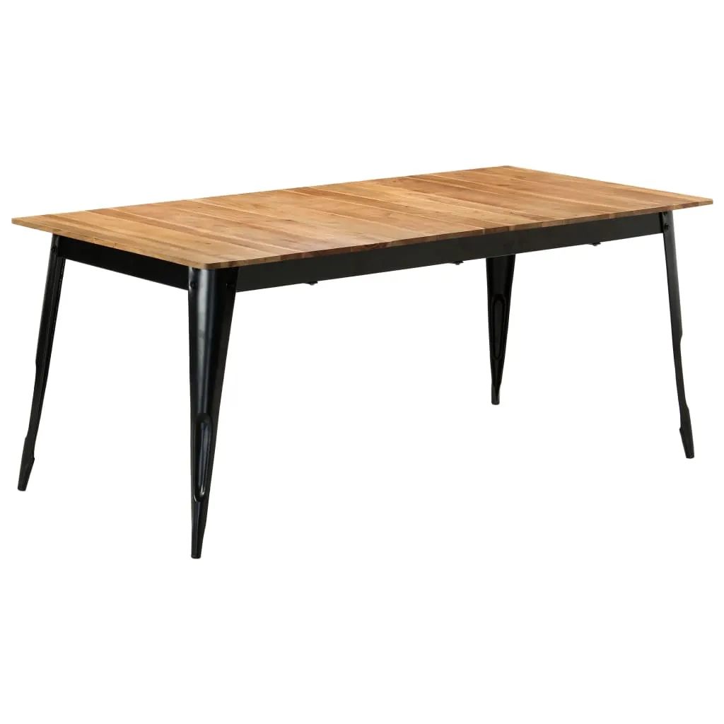 vidaXL Tavolo da Pranzo 180x90x76 cm in Legno Massello di Acacia