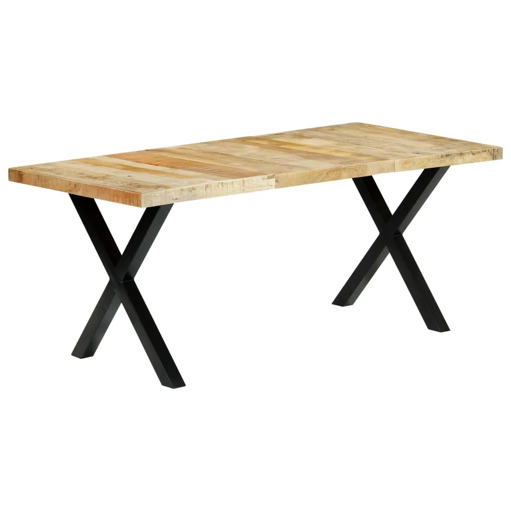 vidaXL Tavolo da Pranzo 180x90x76 cm in Legno Massello di Mango