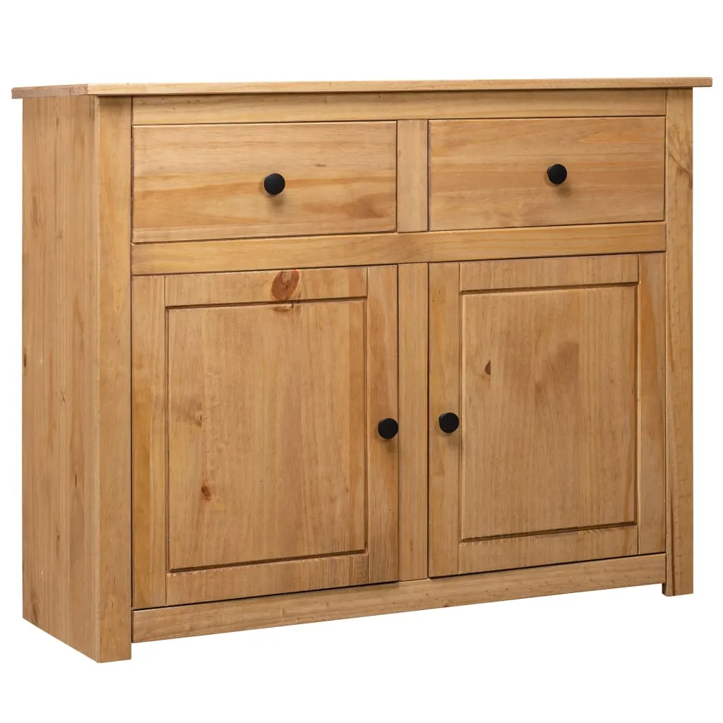 vidaXL Credenza 93x40x80 cm in Legno Massello di Pino Panama Range