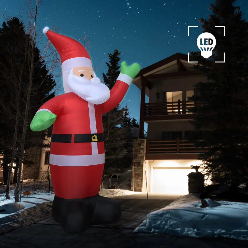 vidaXL Babbo Natale Gonfiabile con LED IP44 600 cm XXL