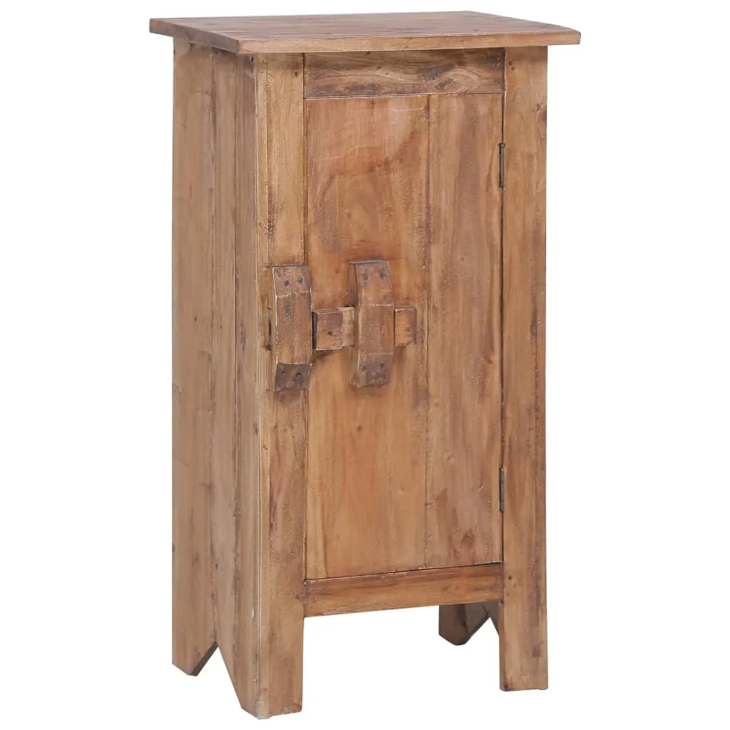 vidaXL Comodino 43x31x80 cm in Legno Massello di Mogano