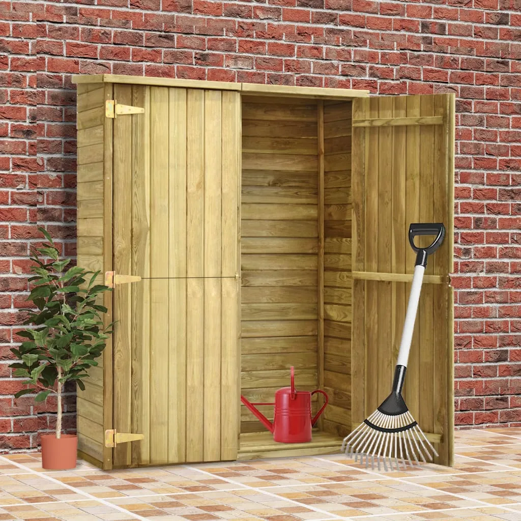 vidaXL Rimessa Attrezzi da Giardino 123x50x171cm in Pino Impregnato