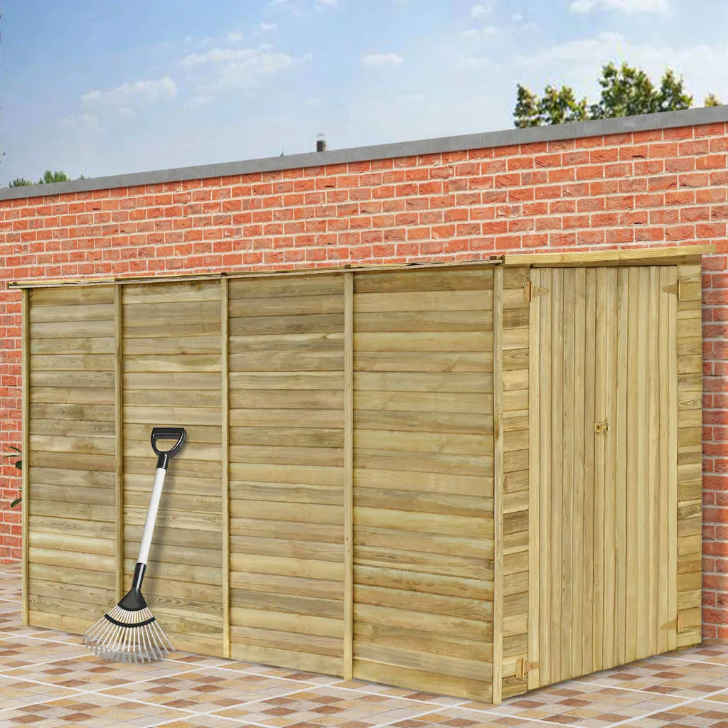 vidaXL Rimessa Attrezzi da Giardino 315x159x178 cm in Pino Impregnato