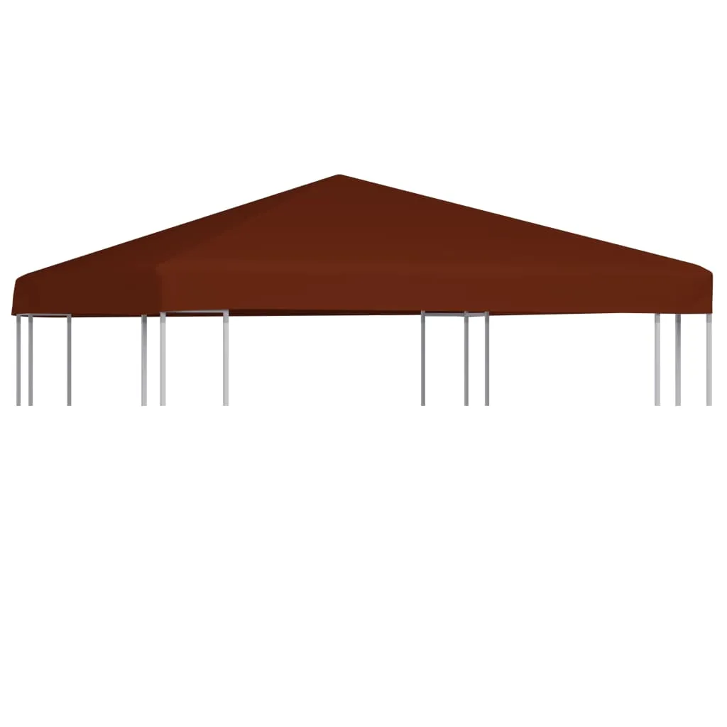 vidaXL Copertura Superiore Gazebo 310g/m² 3x3 m Terracotta