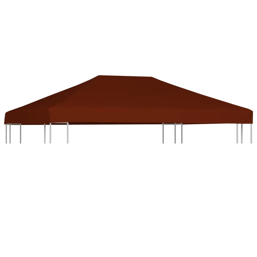 vidaXL Copertura Superiore Gazebo 310g/m² 3x4m Terracotta