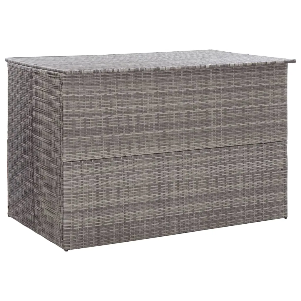 vidaXL Baule da Giardino Grigio 150x100x100 cm in Polyrattan