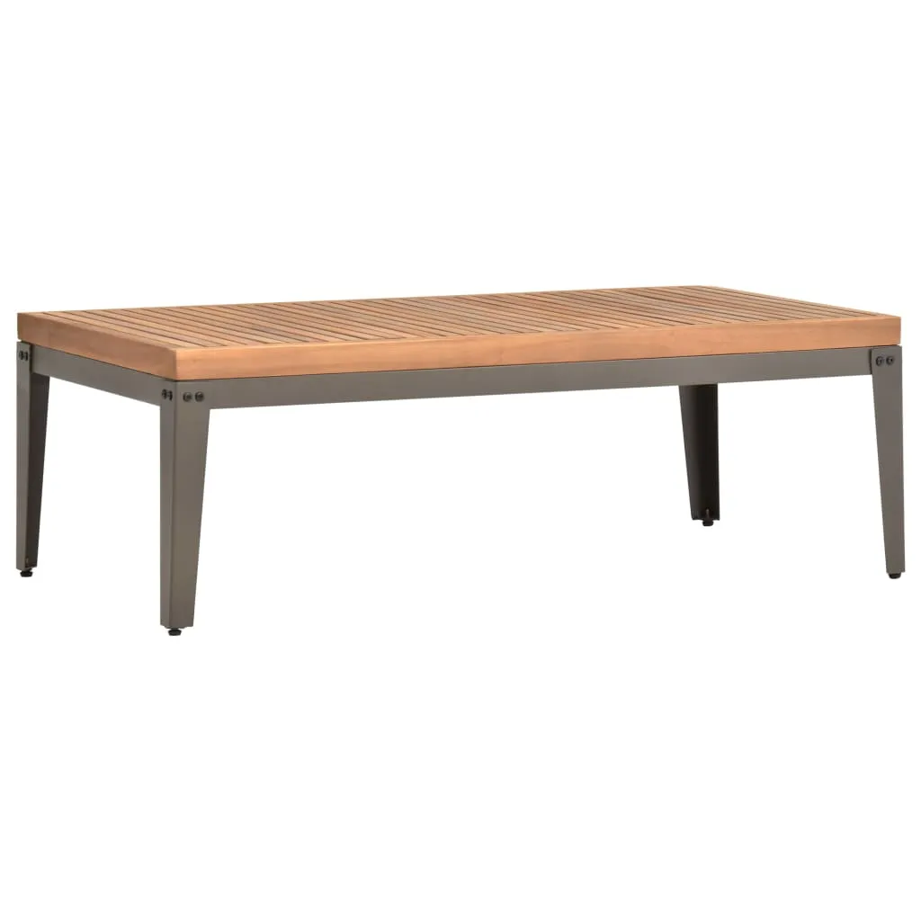 vidaXL Tavolino da Caffè per Giardino 110x55x36 cm Massello di Acacia