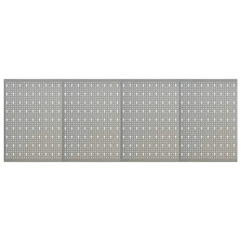 vidaXL Pannelli per Utensili a Parete 4 pz 40x58 cm in Acciaio