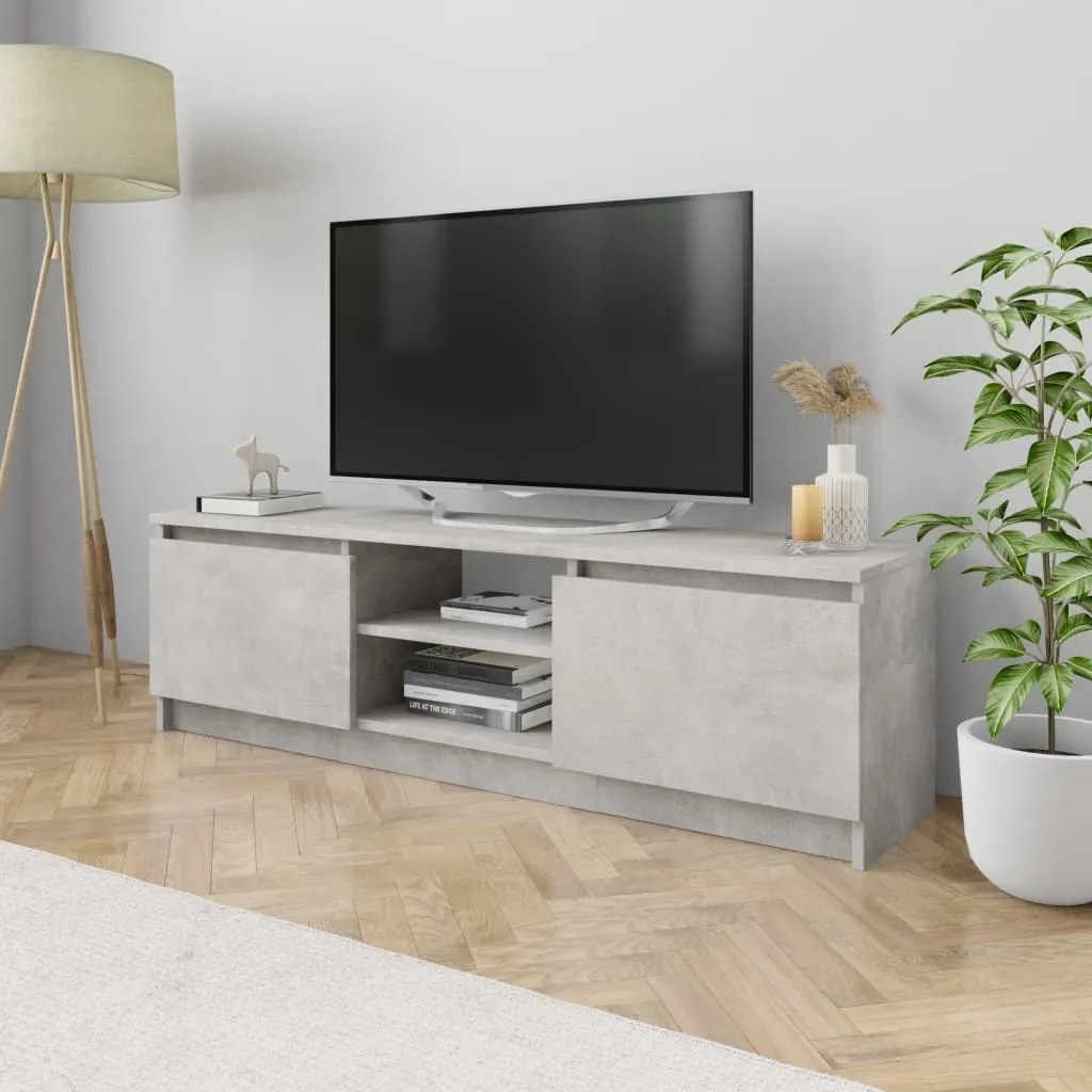 vidaXL Mobile Porta TV Grigio Cemento 120x30x35,5 cm Legno Multistrato