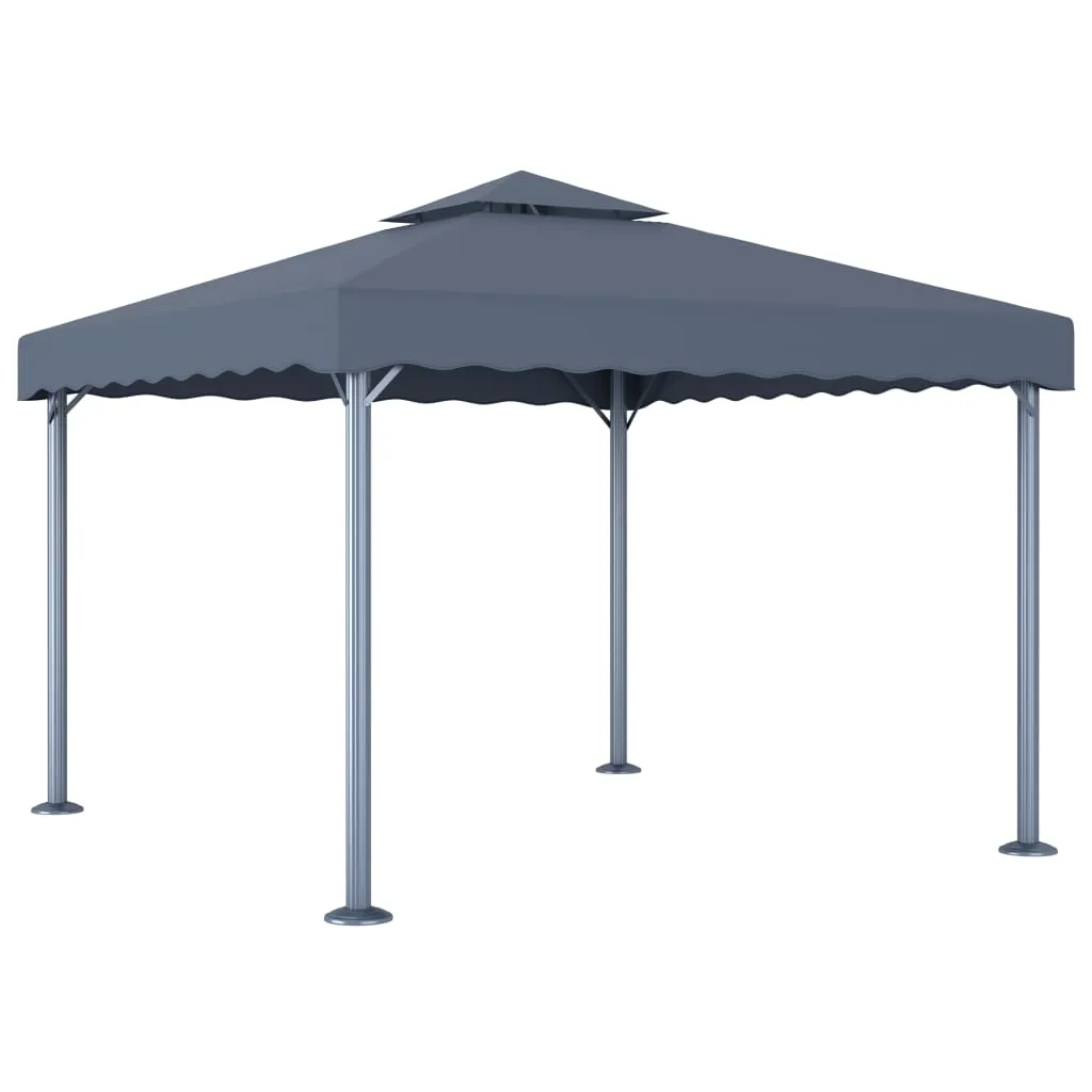 vidaXL Gazebo 300x300 cm Antracite Alluminio