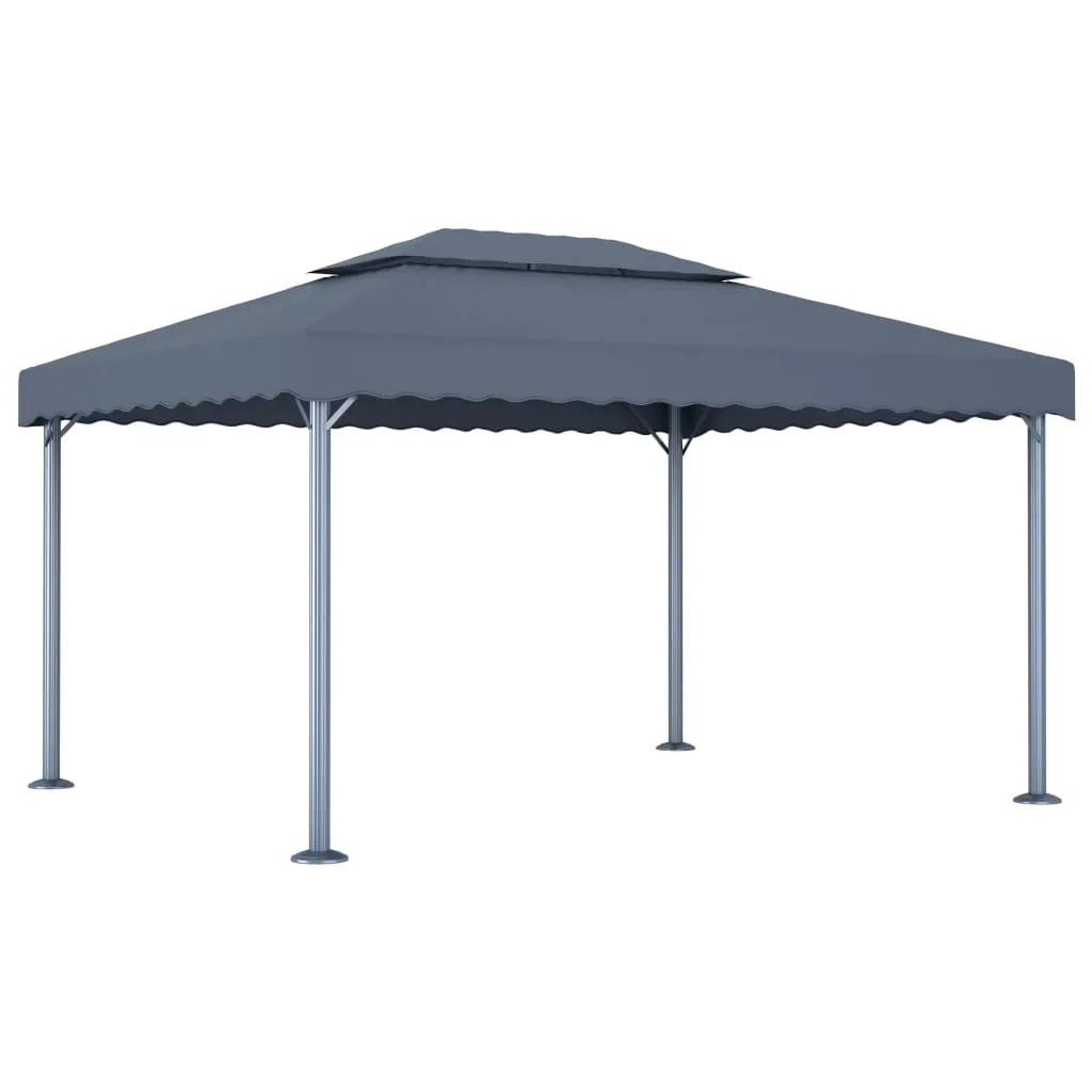 vidaXL Gazebo 400x300 cm Antracite Alluminio