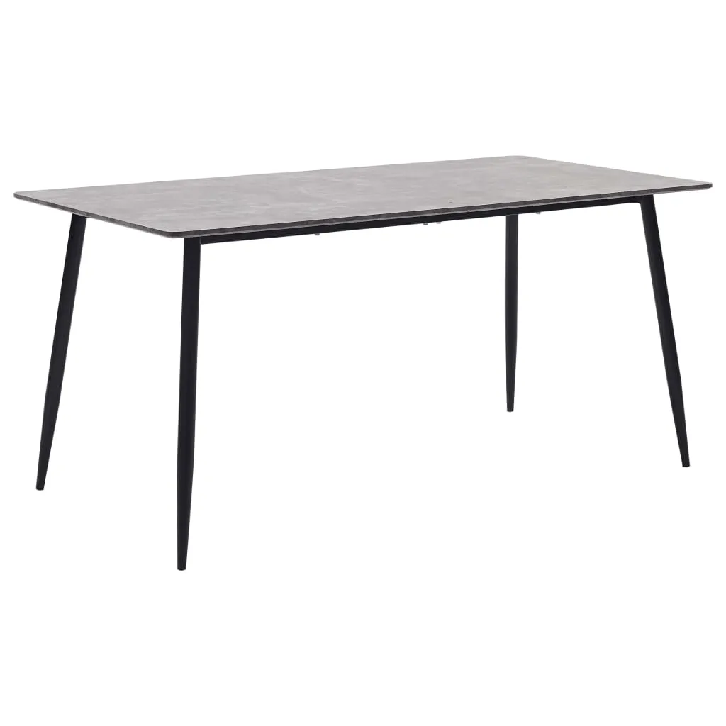 vidaXL Tavolo da Pranzo Grigio 140x70x75 cm in MDF