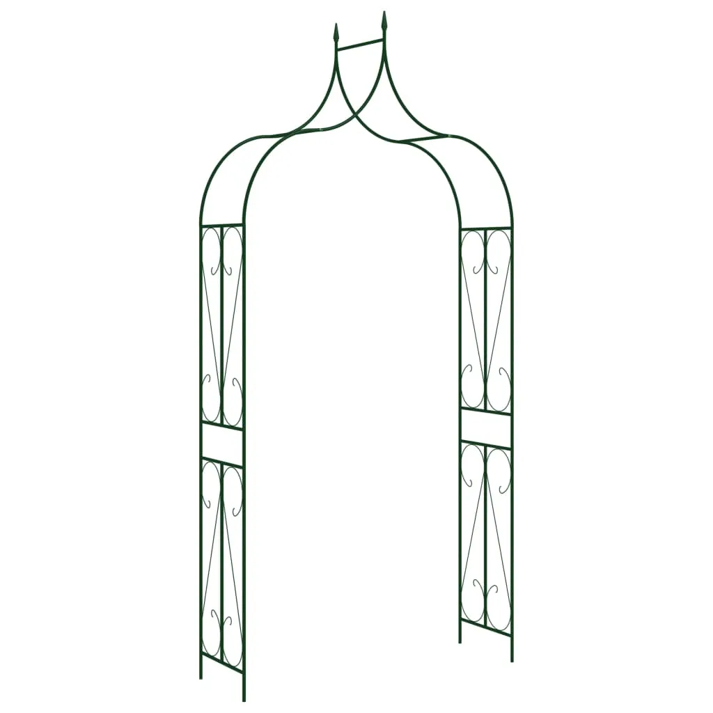 vidaXL Arco da Giardino Verde Scuro 120x38x258 cm in Ferro