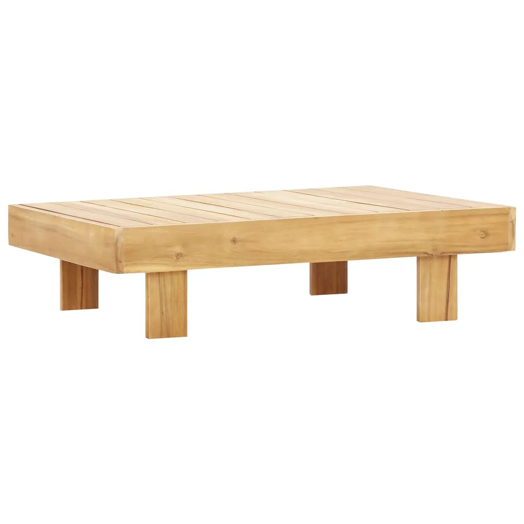 vidaXL Tavolino da Caffè 100x60x25 cm in Legno Massello di Acacia